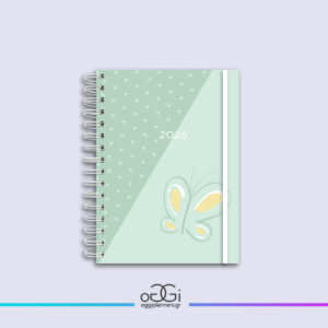 Ημερήσιο Ημερολόγιο με λάστιχο "Butterfly" - planner 2026