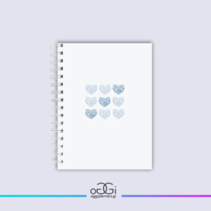 Ημερήσιο Ημερολόγιο Blue Heart | Χειροποίητο Planner Καθημερινής Οργάνωσης