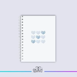Ημερήσιο Ημερολόγιο "Blue Heart" | Χειροποίητο Planner Καθημερινής Οργάνωσης